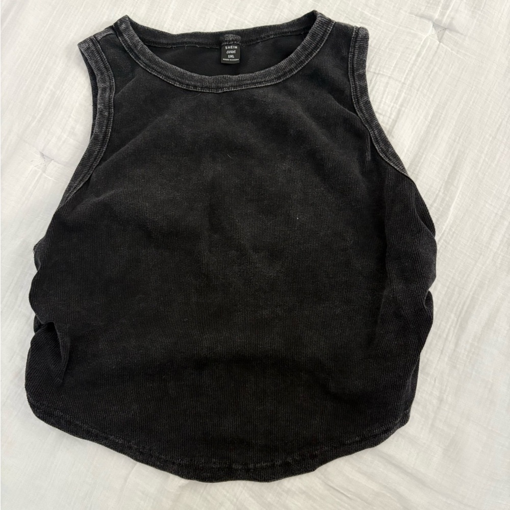 Black Sleeveless Tank Top